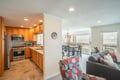 looking into kitchen from living room 