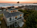 exterior rock view with home