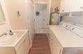 Upper level laundry room