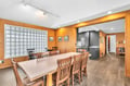 view of dining room into kitchen