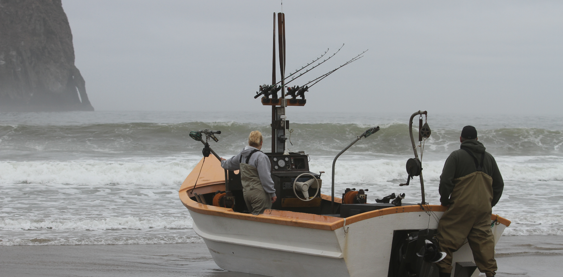 Dory boat on the Oregon Coast