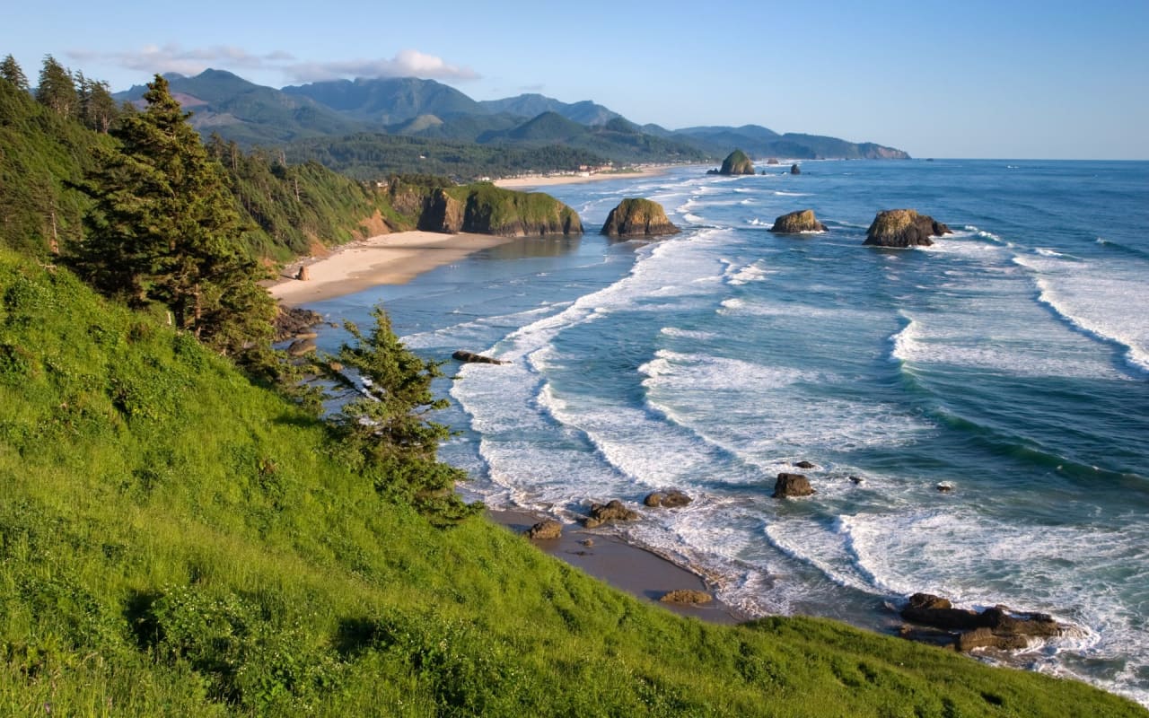 View of the Gearhart coastline